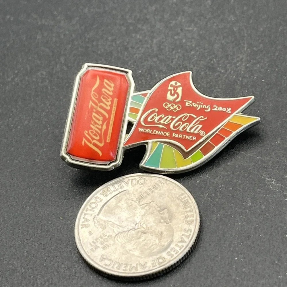 2008 Beijing Olympics Koka-Kora Coca-Cola Coke‎ Can Lapel Hat Pin